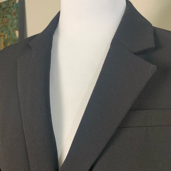 Calvin Klein Siz 4 Blazer Jacket Black Career Office Minimalist Capsule Wardrobe - Picture 5 of 13
